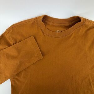 Original Use Long Sleeve Graphic T Shirt Brown Raven Print Cotton Size S